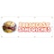 Signmission Breakfast Sandwiches Banner Heavy Duty 13 Oz Vinyl with Grommets B-96 Breakfast Sandwiches - alternate 1
